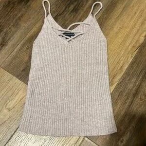 American Eagle Outfitters Ribbed Camisole - Light Grey